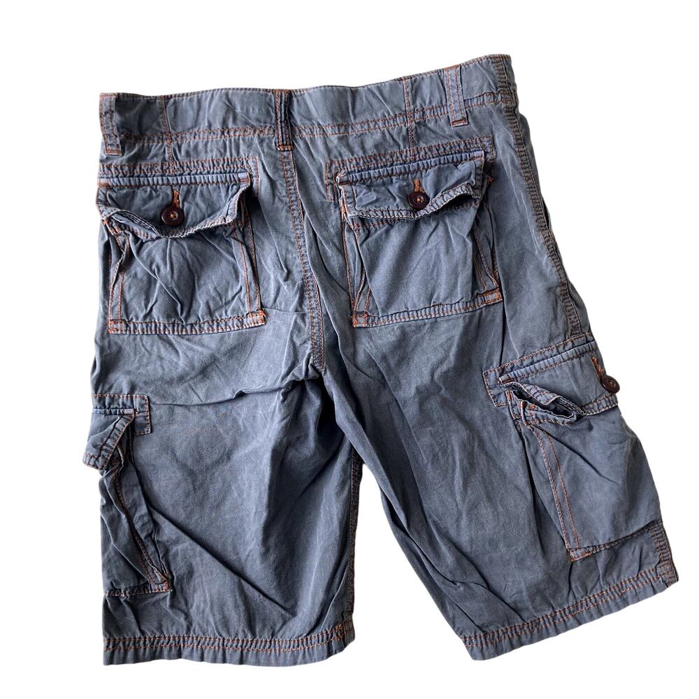 Mini Boden Lightweight Solid Cargo Shorts - Gray - 10Y - Picture 4 of 7